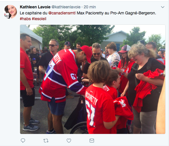 Max Pacioretty...est un SACRÉ BON JACK...mais...