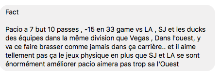 Max Pacioretty...Va se faire HUMILIER dans sa division...