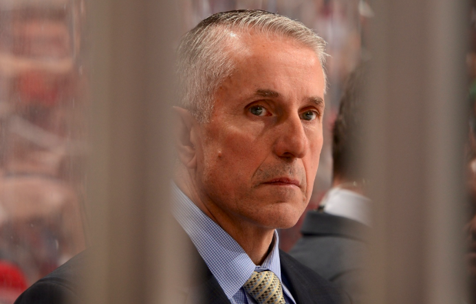 Max Talbot et David Desharnais avec Bob Hartley...