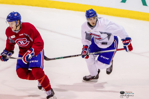 Maxime Fortier...encore invité par le CH...a amassé plus de points que Nico Hischier...