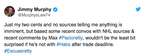 Même à Boston...On affirme que Max Pacioretty sera ÉCHANGÉ...