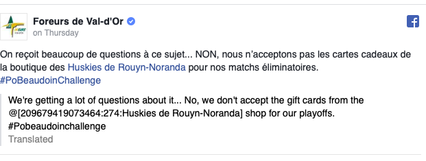 Même au HOCKEY...On NIAISE cette VIDANGE de P-O BEAUDOIN...