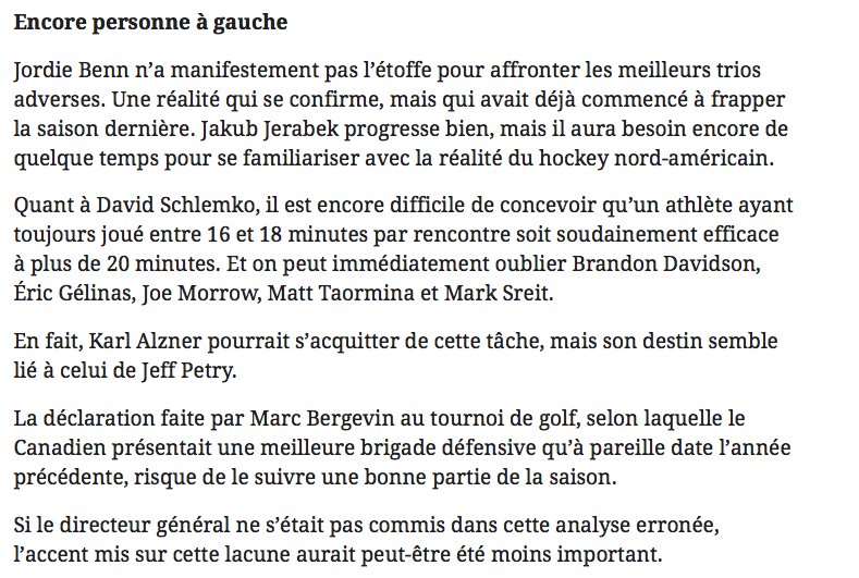 Même le Journal de Montréal RÊVE à Rasmus Dahlin...