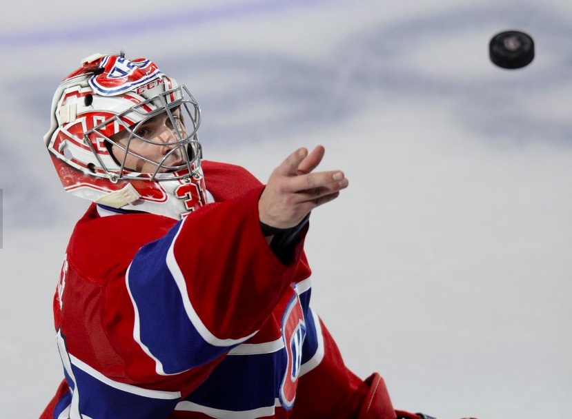 MESSAGE à Carey Price..Enlève ton OSTIE de CASQUE....