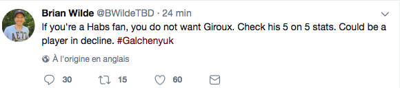 MESSAGE à Claude Giroux..On ne veut pas de toi à Montréal..