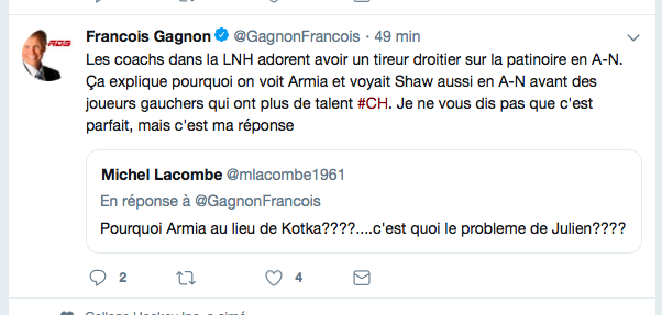 MESSAGE à FRANÇOIS GAGNON...