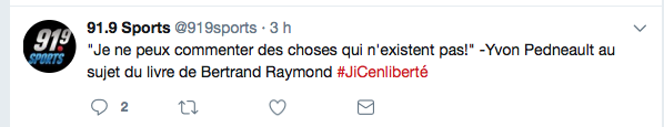 MESSAGE à Jean-Charles Lajoie...t'as PERDU tes COUILLES...