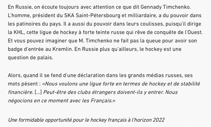 MESSAGE à nos COUSINS FRANÇAIS!!!!!! La KHL s'en vient à Paris!!!!!