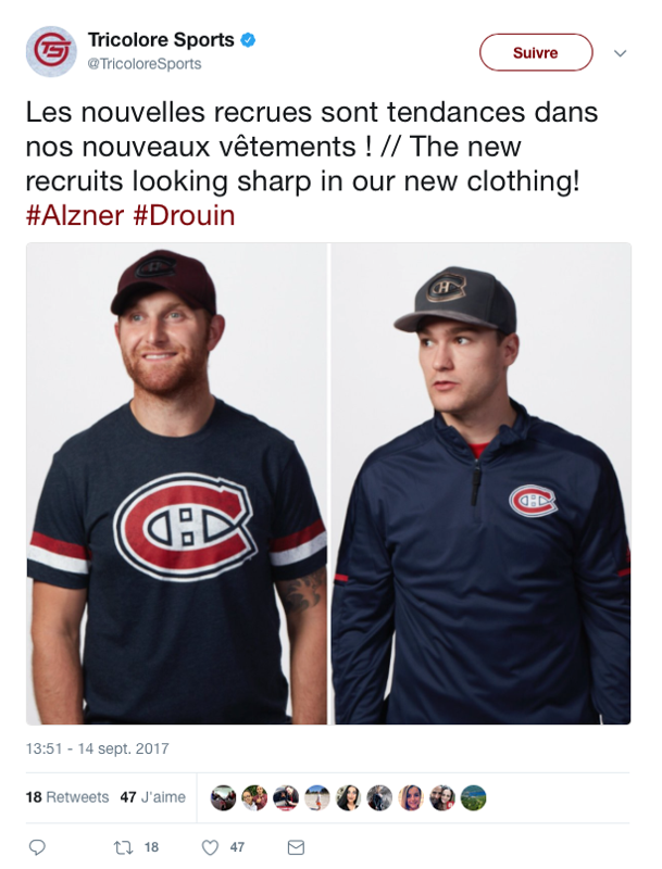 Message à TRICOLORE SPORTS..