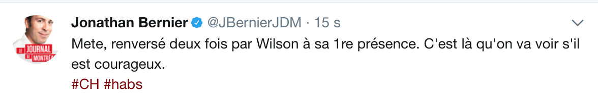 Mete va devoir commencer à prendre du poids...