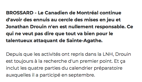 Michel Therrien aurait ENTERRÉ Jonathan Drouin publiquement..