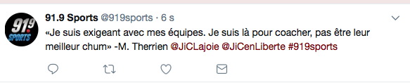 Michel Therrien ne veut pas être ton CHUM...