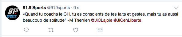 Michel Therrien... Veut faire PITIÉ..