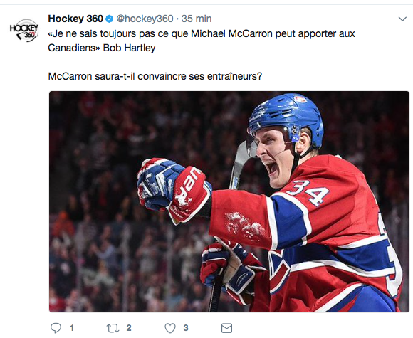  Mike McCarron...n'est pas un joueur de la LNH...