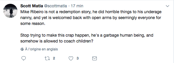Mike Ribeiro un être HORRIBLE?