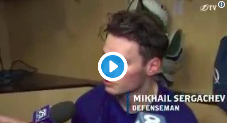 Mikhail Sergachev parle comme un HOMME..