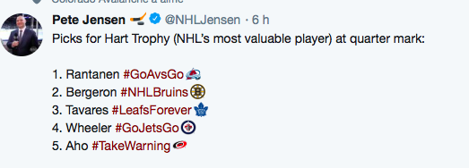Mikko Rantanen est évidemment le CHOIX de NHL.com...