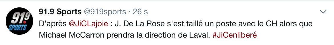 MISÈRE...Jacob De La Rose sera à Montréal...