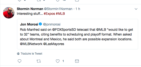 Montréal et Mexico...dans la MLB d'ici 2 ans?
