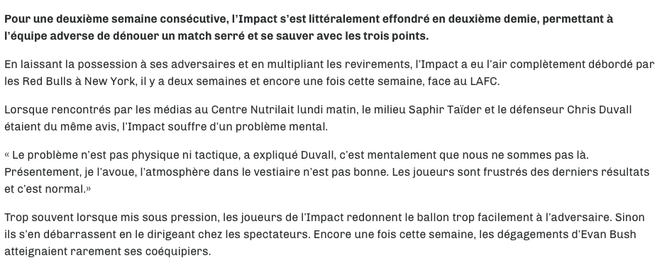 Montréal...la  ville des PERDANTS...