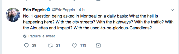 Montréal...pas seulement une ville de PERDANTS..