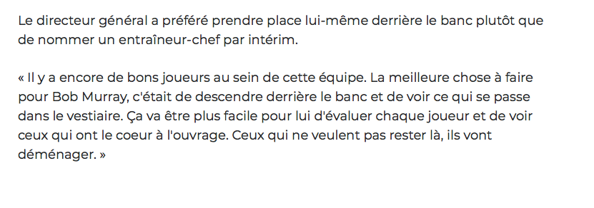 Nate Thompson va aider le CH en TA....selon...