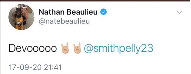 Nathan Beaulieu a regardé le match hier...et était FIER de son COMPAGNON de DÉBAUCHE!!!