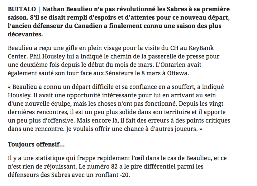 Nathan Beaulieu RACHETÉ?