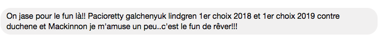 Nathan MacKinnon DISPONIBLE sur le marché?