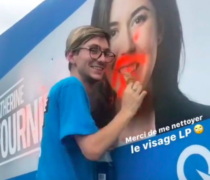 Ne jamais placer des affiches de Marc Bergevin et Geoff Molson accessibles au public..