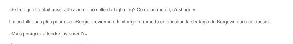 Ne pas s'intéresser au Québecois aurait été plus acceptable..