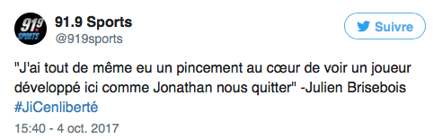 Ne t'inquiète pas Julien..Tu es encore le FAVORI pour succéder à Marc Bergevin l'été prochain..