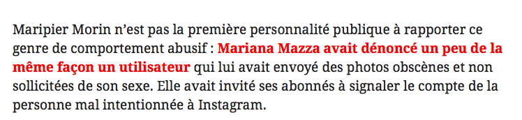 N'envoie pas une photo de ton MEMBRE SEXUEL à Maripier Morin....