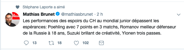 Nick Suzuki BRILLANT de CRÉATIVITÉ selon Mathias Brunet...