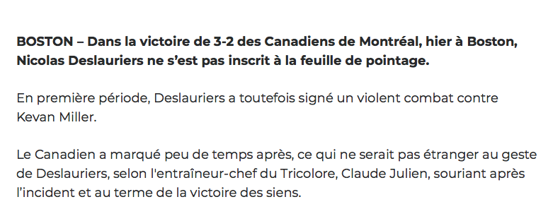 Nicolas Deslauriers a tout changé...