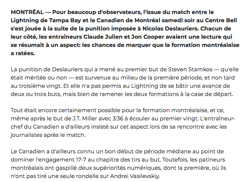 Nicolas Deslauriers est le CHOUCHOU OFFICIEL de Claude Julien....