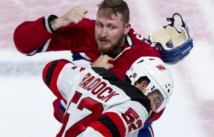 Nicolas Deslauriers est mieux de PÉTER des FACES ce soir..