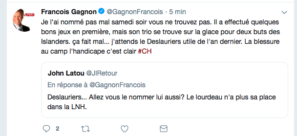 Nicolas Deslauriers n'était, n'est et ne sera JAMAIS UN JOUEUR DE LA LNH...