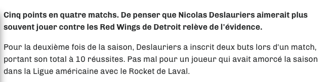  Nicolas est CONTENT CONTENT...de voir Rasmus Dahlin s'éloigner....