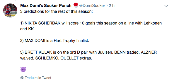 Nikita Scherbak avec KK et Lehkonen?