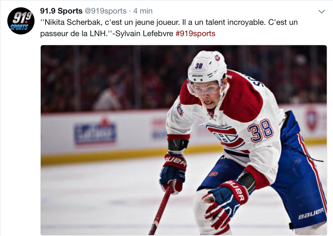 Nikita Scherbak, un passeur de la LNH...