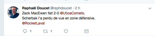 Nikita Scherbak....la CAUSE PRINCIPALE de la défaite du Rocket...