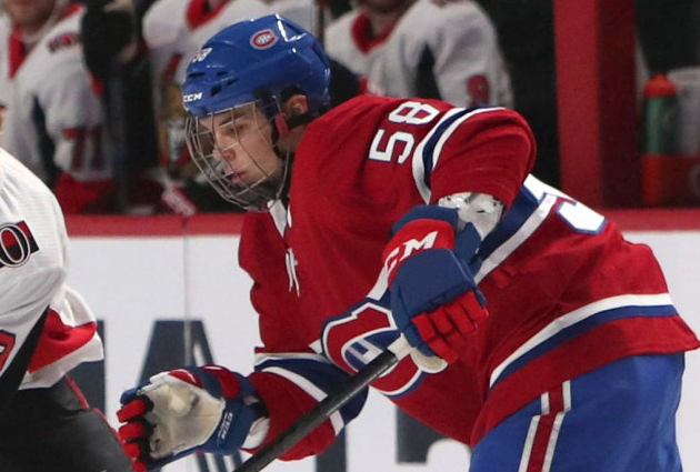 Noah Juulsen sur la glace à Laval, pour faire croire...