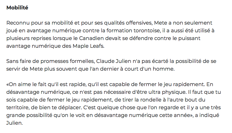 Noah Juulsen va habiter avec Victor Mete...