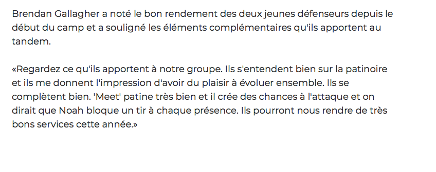 Noah Juulsen va habiter avec Victor Mete...