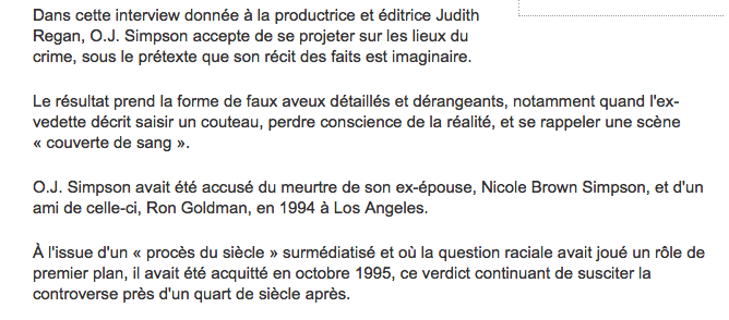 OJ Simpson avoue son MEURTRE...