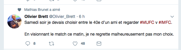 Olivier Brett ne dirait jamais ça...