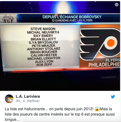 On a a fait notre DEUIL de Carey Price...