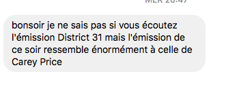 On a reçu plusieurs messages....Un joueur de hockey qui met ENCEINTE une policière...