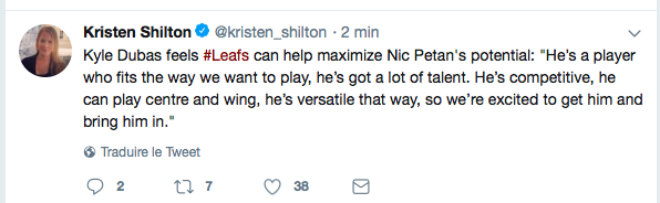 On a un FEELING...que Nic Petan va DÉBLOQUER à Toronto...